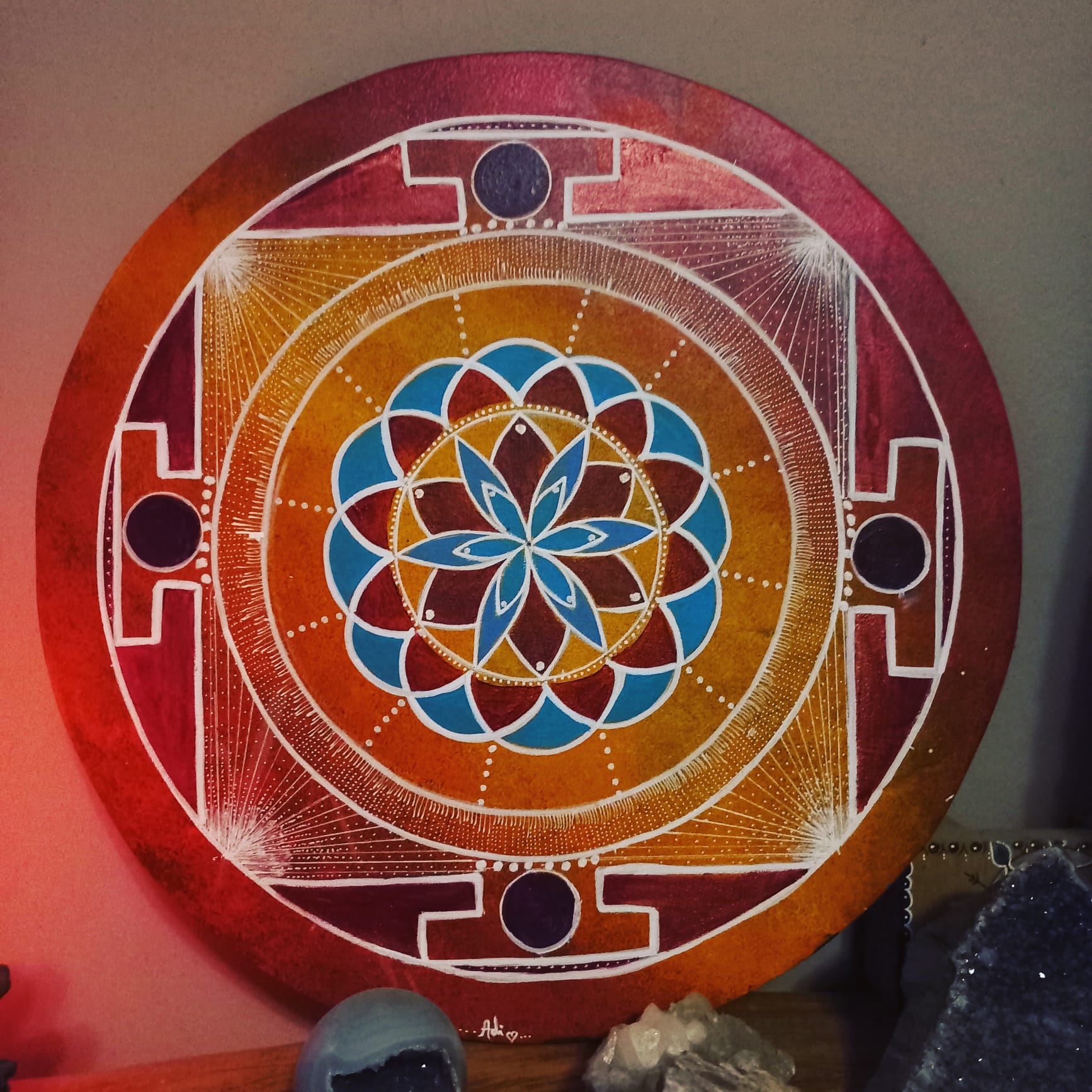 מנדלה אדום כתום כחול