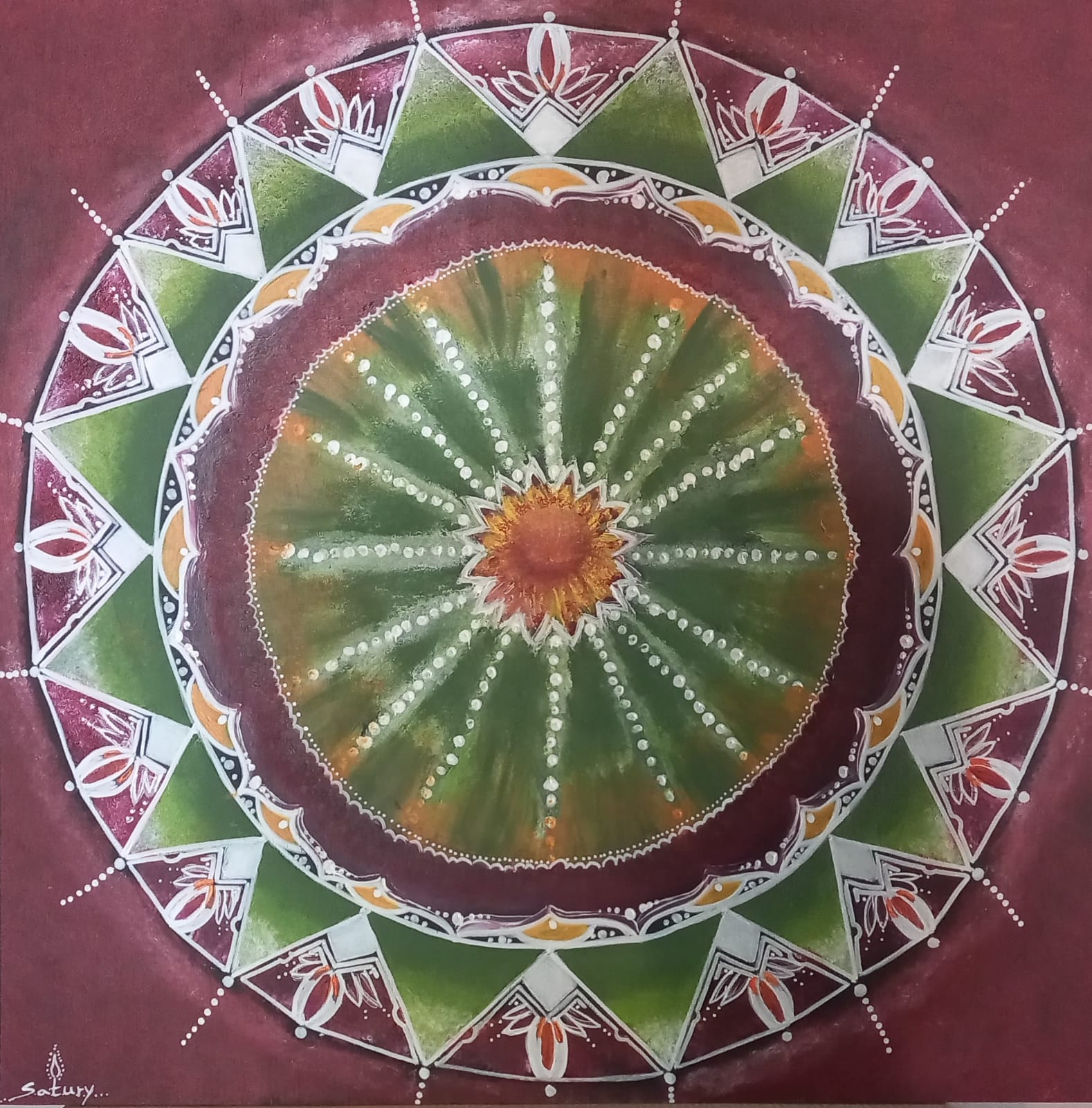 מנלדה אדומה ירוקה